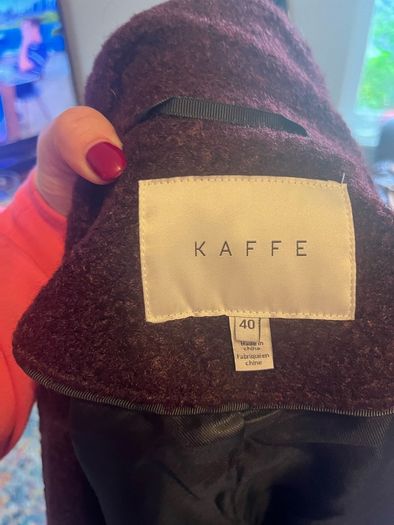 Kaffe Burgundy Coat