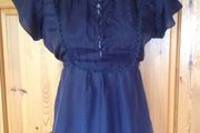 Size 12 Navy Silk Top