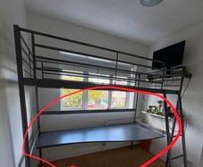 study desk for under bunk bed