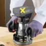 Parkside Performance X20V Cordless Brushless Router And Accessories Set. Parkside Performance X20V Cordless Brushless Reciprocating Sabre Saw. Performance X20V Cordless Brushless Flat Head Angle Grinder. Performance X20V Cordless Brushless Plunge Saw. Image 8