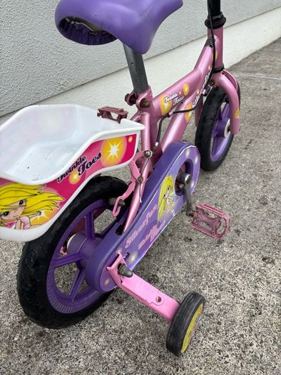 Kids Bike with Stabilisers - Pink & Purple