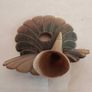 Vintage Italian Horn & Silver Inkwell Image 5