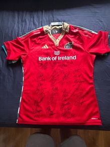 3 x Signed Munster rugby jerseys.