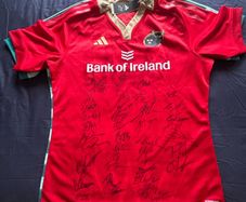 3 x Signed Munster rugby jerseys.