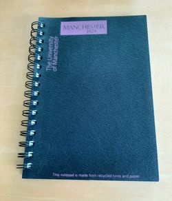 Manchester Uni spiral notepad