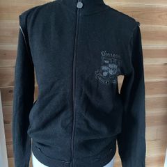 Jumper Guess full zip Wool black men women unisex size S