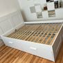 IKEA Brimnes Double Bed Frame with Headboard and Storage Image 5