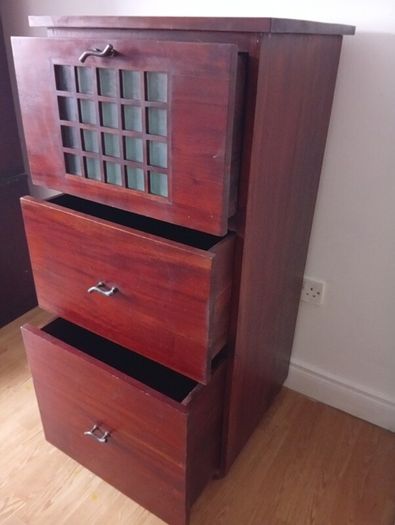 Antique Solid Wood Tallboy Chest of drawers