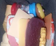 plastic kids play food