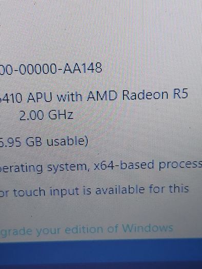 HP 15.6 inch Laptop, Model 15-af092sa, AMD A8-6410 APU with AMD Radeon Graphics, 2.0GHz, 8GB Ram, 1 Terrabyte HDD, Windows 10, Microsoft Edge, Chrome and VLC