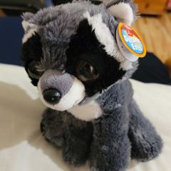 Aurora Dreamy Eyes Rascal Racoon Brand New Teddy Soft Toy Plush