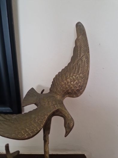 vintage brass eagle
