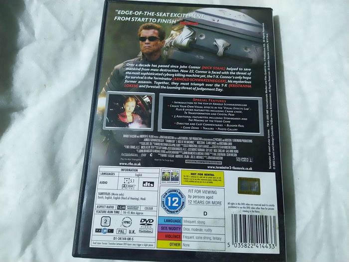 Terminator 3 Double Disc Dvd