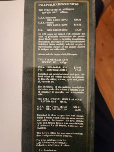 The Lyle Official Books Review 1982. Hardback With Dustjacket In Very Good Condition.