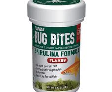 Fluval Bug Bites Spirulina Flakes 18g - Spirulina Flake Food for Fish