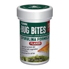 Fluval Bug Bites Spirulina Flakes 18g - Spirulina Flake Food for Fish