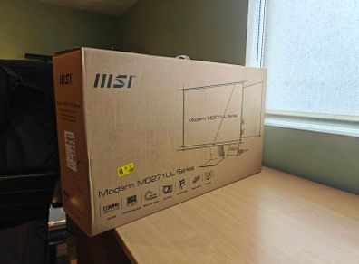 MSI Modern MD271UL 27" 4K UHD IPS Monitor: Mint Condition, Full Box & Accessories
