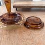 3 pieces of Davidson amber cloud glass Image 8
