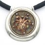 Vintage 925 Sterling Silver Large Brutalist Necklace Image 3