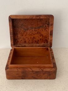 Moroccan Thuya Burl Wood Jewellery Box