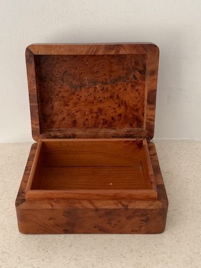 Moroccan Thuya Burl Wood Jewellery Box