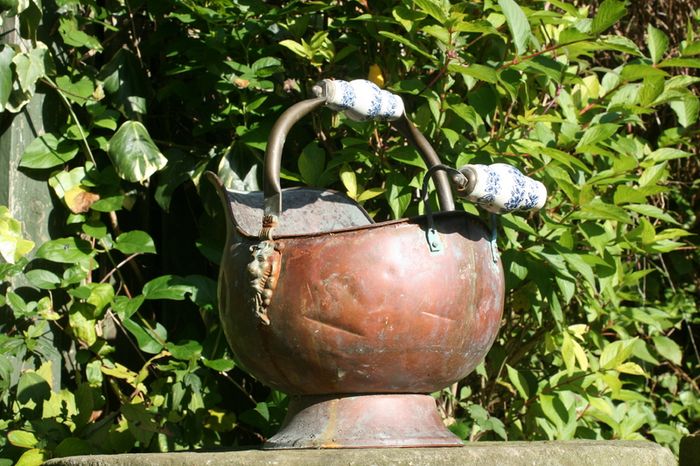Vintage  bucket ceramic handles