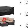 Garden Furniture Cover Outdoor Table Chair Protection Image 8