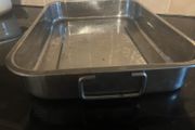 Large Stainless Steel Roasting Tray With Handles