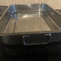 Large Stainless Steel Roasting Tray With Handles