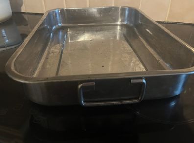 Large Stainless Steel Roasting Tray With Handles