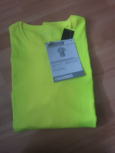Hi-Vis T-Shirt with Solid Reflectir Band.. ISO Class 2 from Parkside .. Size X-Large