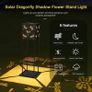 Extra Large Solar Outdoor Lights, Bright Solar Garden Lights with Dragonfly Projections, Waterproof Solar Landscape Pathway Lights with Double-Layer Flower Stands, Faster Charging Solar Panel Image 2