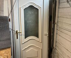 White PVC door & frame