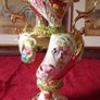 Vintage Italian Luxury Centerpiece Art Deco Lavishly Decorated Two Handled And Footed Vase And Bowl With Lid Made In Italy Image 5