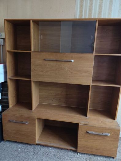 large unit with display cabinet