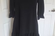 Boohoo black smock mini dress in UK size 12 / EU 40.