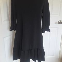 Boohoo black smock mini dress in UK size 12 / EU 40.