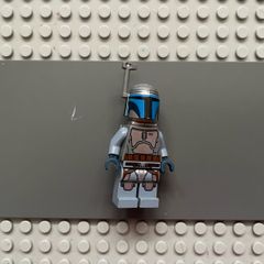 lego Star Wars sw0468 Jango Fett minifigure- Light Nougat Head, Smile