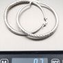 925 Sterling Silver Large Hoop Earrings Image 9