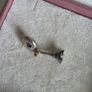 Pandora charm Eiffel Tower with gold heart very good condition hallmarked Image 5