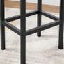 Bar Stool Set of 2 Industrial Style Image 3