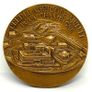 Vintage Heavy Bronze French Medal By Roland Irolla Image 3