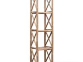 5-Tier Square Bamboo Shelf