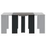 Extendable Dining Table High Gloss Black 175x90x75 cm Image 4