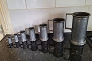Set of 19th century graduated pewter measures
