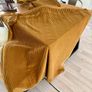 french mustard yellow La Redoute corduroy large curtain set Image 3