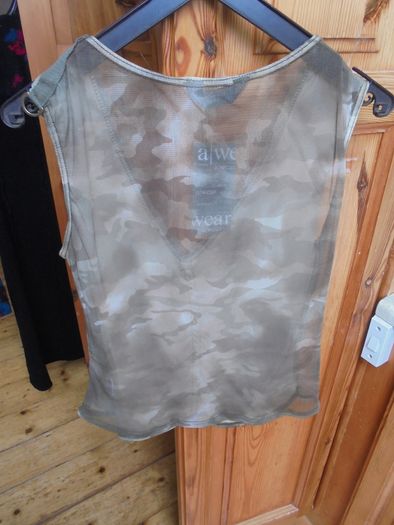 Khaki Sleeveless Top for Sale