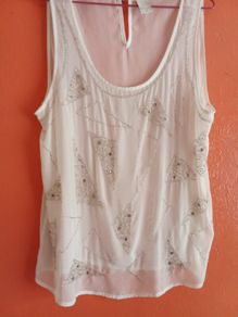 Chiffon Beaded Top "Vila"