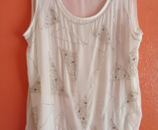 Chiffon Beaded Top "Vila"