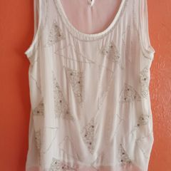 Chiffon Beaded Top "Vila"
